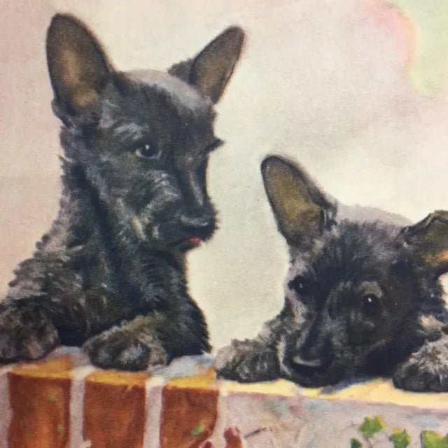 Charming Diana Thorne addition to a child's room or for dog lovers. Carefully removed from a well-loved book for children,...