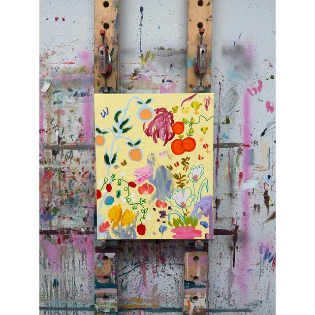 Abstract Ak Hardeman - Original Painting - Orangeries and Peaches in the Sunroom For Sale - Image 3 of 3