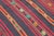 1960s Southwestern Style Stripe Design Hand Knotted Oushak Kilim Area Rug For Sale In Sacramento - Image 6 of 10