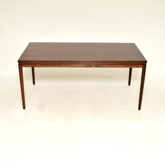 Johannes Andersen Vintage Danish Extending Dining Table from Johannes Andersen, 1960s For Sale - Image 4 of 16