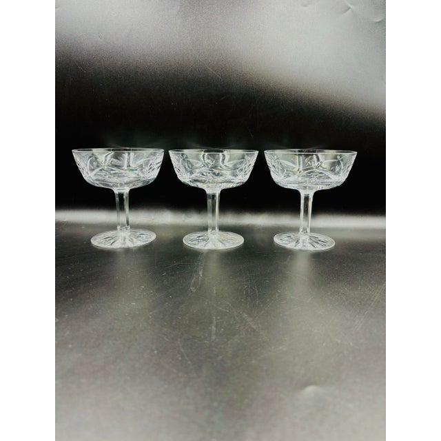 Mid 20th Century Mid 20th Century Waterford Crystal Ashling Champagne/Tall Sherbet - Set of 3 For Sale - Image 5 of 11