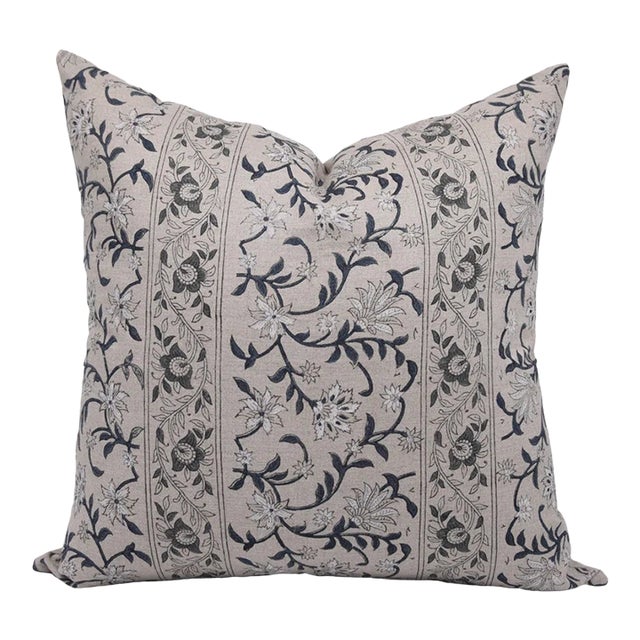 Fabdivine Decorative Cushion Cover 20x20 Inch Block Printed Home Accent- Aradhna For Sale