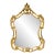 Vintage Rococo Style Gold Frame Mirror For Sale