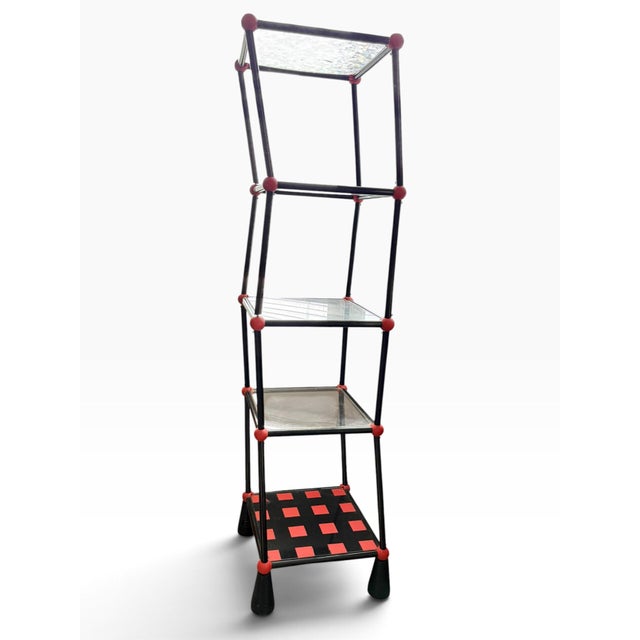 Mid-Century Modern 1970s Space Age Motorized Dancing Shelf With Orange Ball Joints For Sale - Image 3 of 6