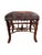Vintage Faux Bamboo Stool in Ralph Lauren "Hunting Manor Paisley" Fabric For Sale - Image 4 of 17