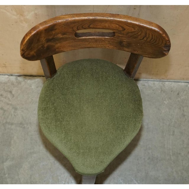 Antique Primitive Arts & Crafts Elm Chairs, Set of 3 For Sale - Image 18 of 18