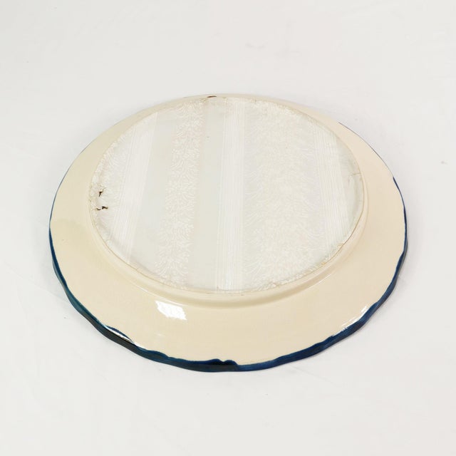 1960s Ceramic Wall Mirror from Hindelanger-Keramik, Germany, 1960s For Sale - Image 5 of 9