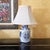 Vintage Blue & White Chinoiserie Porcelain Table Lamp With Double Happiness Symbol For Sale - Image 17 of 18