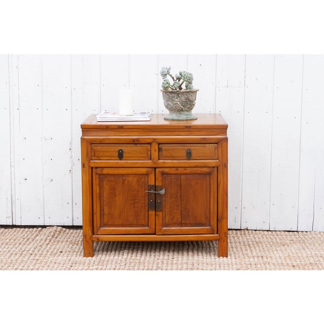 Antique Chinese Cedar Rustic Cabinet For Sale - Image 11 of 11