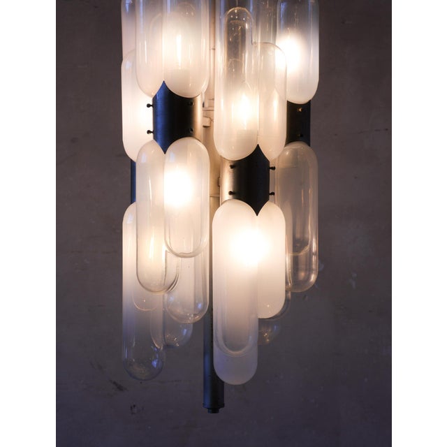 Vintage Torpedo-Shaped Lamp with Pill-Shaped Murano Glass Shades, 1970s For Sale - Image 10 of 11