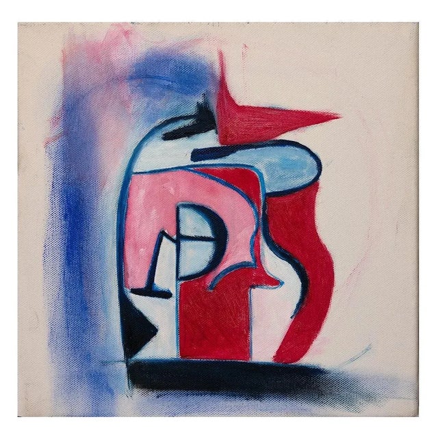 Giorgio Lo Fermo - Pink and Fuxsia Composition - Oil - 2019 For Sale - Image 4 of 4