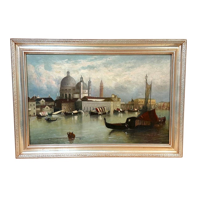 19th-Century Italian Venetian Capriccio of the Bacino di San Marco For Sale