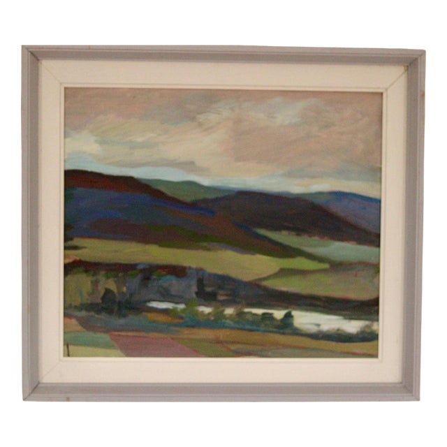 Stig Carlsson, Skåne, 1947, Oil on Panel, Framed For Sale