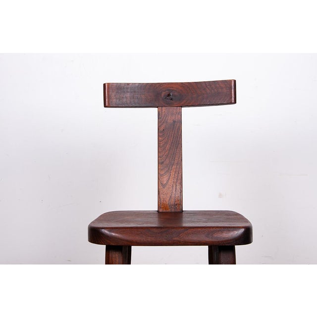 Scandinavian T Model Chairs in Elm in the style of Olavi Hanninen, 1960s, Set of 4 For Sale - Image 4 of 18