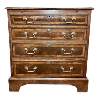 Vintage Georgian Style Mahogany Bachelors Chest For Sale