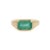 2.76 Carat Prong Set Emerald Signet Ring Size 5 For Sale - Image 4 of 17