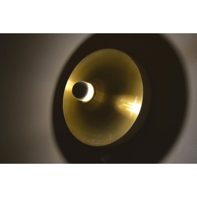 Charlotte Perriand Les Arcs Lamp in Gold by Charlotte Perriand For Sale - Image 4 of 12
