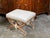 English Chinese Chippendale Style Faux Bamboo Stool with New Upholstery For Sale - Image 11 of 12