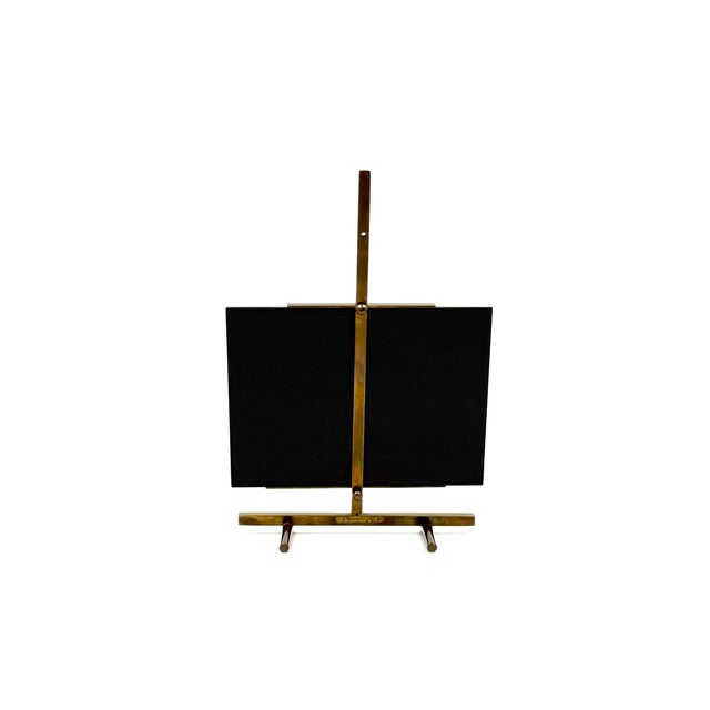 Hollywood Regency Easel-Shaped Brass Picture Frame from Montagnani, Italy, 1970s For Sale - Image 9 of 10