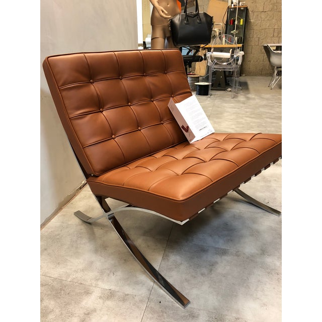 Bauhaus Barcelona Chair by Mies van der Rohe for Knoll, 2010 For Sale - Image 3 of 3