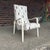 Thonet Tall Back Bentwood Arm Chair The chair has two Bentwood arms that have been painted white and the upholstery is...