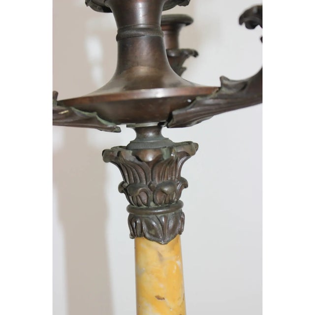 French Candlsticks Antique Charles X - A Pair For Sale - Image 3 of 15