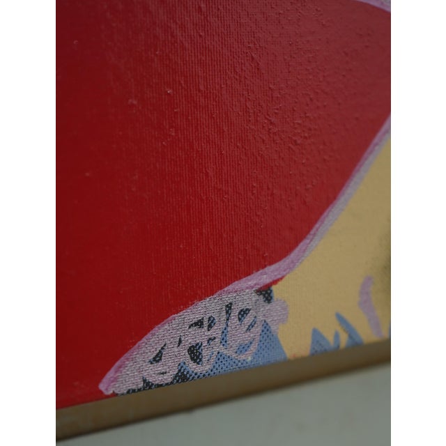 1960s Steve Kaufman Marilyn Monroe Pop Style Oil Painting on Canvas For Sale - Image 5 of 9