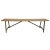 Vintage India Teak & Iron Bench For Sale - Image 4 of 8