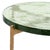 Spritely Home Tengah Round Glass Accent Table in Green / Brass For Sale - Image 4 of 8