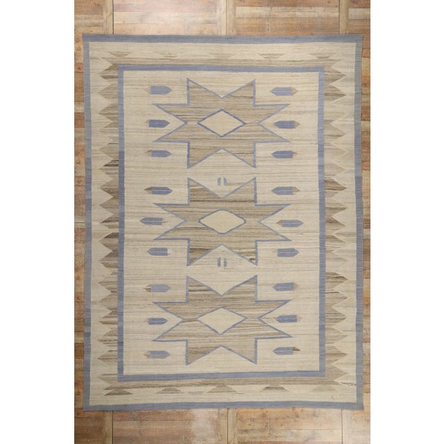 Southwest Modern Desert Navajo-Style Rug - 09'10 X 13'03 For Sale - Image 9 of 9
