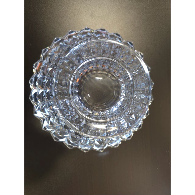 Late 20th Century Late 20th Century Pyramid Crystal Bowl For Sale - Image 5 of 5