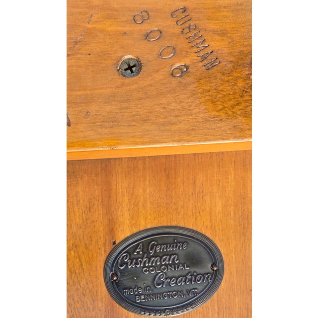 American Pair of Vintage Cushman Colonial Drop-Leaf Side Tables - Model 8006 - Solid... For Sale - Image 3 of 4