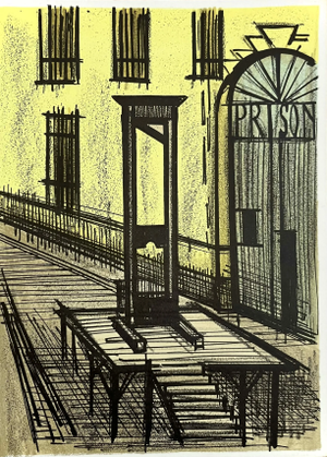 Bernard Buffet Prison Original Lithograph 1968