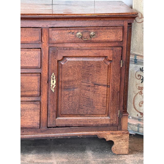 George III 18th Century Oak Dresser Base For Sale - Image 6 of 14