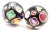 These Verdura Fulco earrings are crafted in 18k yellow gold with glossy black enamel and an artistic mosaic of colorful...