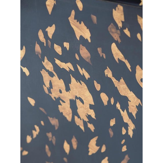 Wood Mont Marquetry Console Table by Studio Karen B For Sale - Image 7 of 11