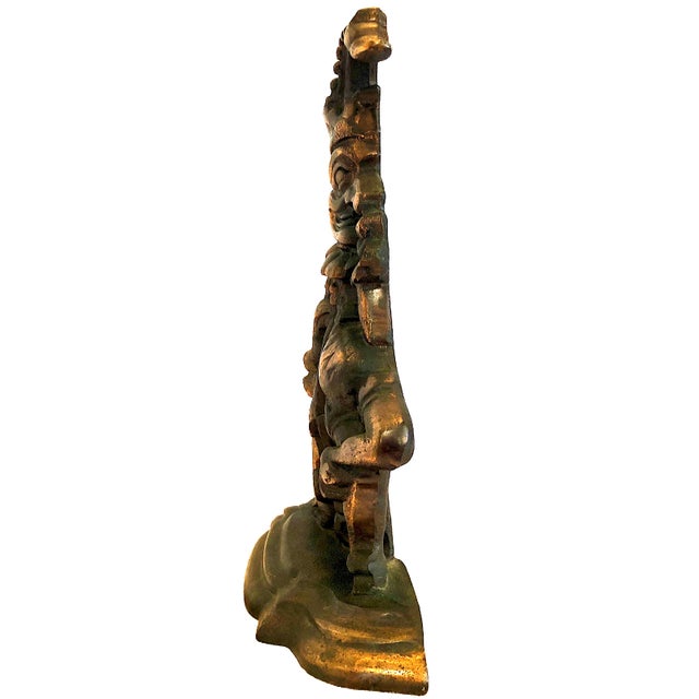 Late 19th Century Cast Iron Doorstop of “Mr. Punch & Toby” For Sale - Image 5 of 8