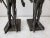 Black Antique European Medieval Knight Iron Figures - a Pair For Sale - Image 8 of 11