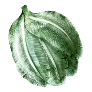 Vintage Italian Coastal Banana Leaf Bowl