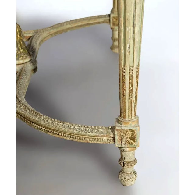 Antique French Louis XVI Rouge Marble Top Parol Table 18th C For Sale - Image 11 of 12