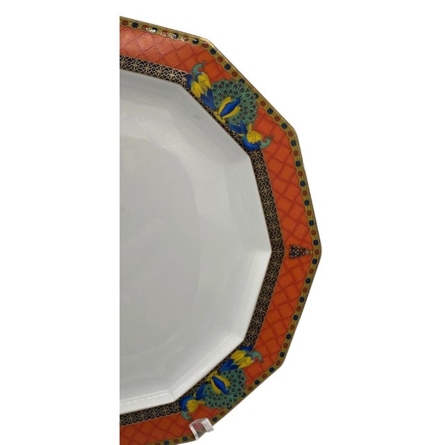 1990s Gianni Versace for Rosenthal "Le Voyage De Marco Polo" Dinner Plate - Discontinued For Sale - Image 5 of 7