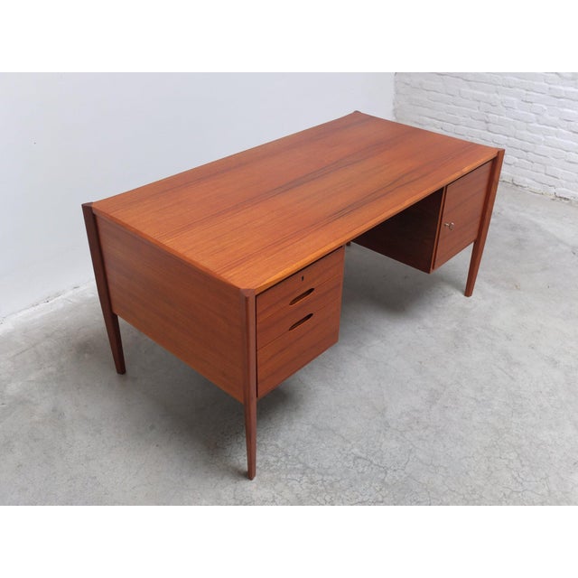 Freestanding Desk with Bookshelf by Wilhelm Renz, 1960s For Sale - Image 5 of 18
