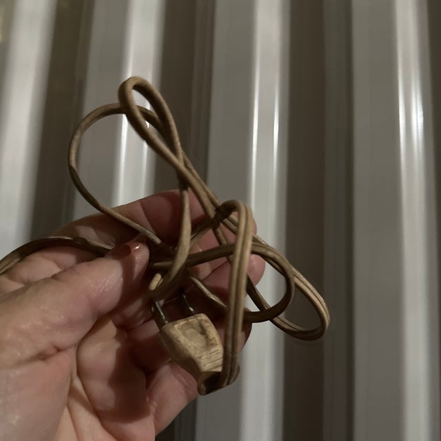 1960s Vintage Italian Terracotta Lamp in the Style of James Mont For Sale - Image 11 of 11