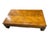 Wood 1970's Thomasville Burl Wood Ming Style Coffee Cocktail Table For Sale - Image 7 of 12