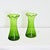 English 19th Century Pair of Large Green Bulb Vases For Sale - Image 4 of 8