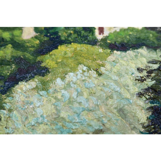 Pair of Antique French Oil Paintings on Board — Signed Sansky, Monastère De Cimiez, Nice, Circa Early 20th Century For Sale - Image 9 of 13