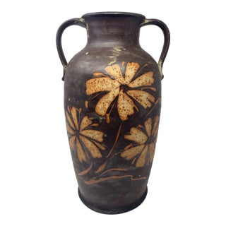 Vintage Studio Large Pottery Vase, Berkshire Pottery For Sale