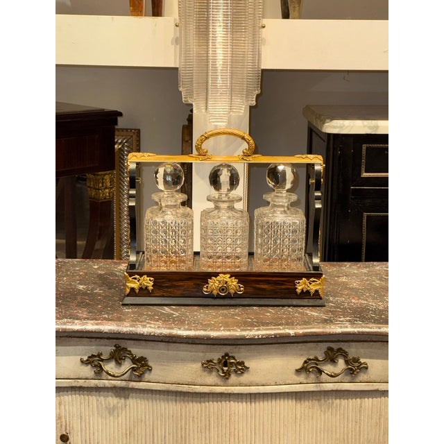 19th C. English Tortoise and Bronze Tantalus For Sale - Image 13 of 13