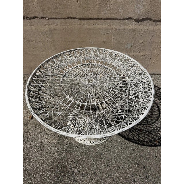 Vintage Russell Woodard Mid Century Modern Spun Fiberglass Patio Dining Set 5 Pc For Sale In Philadelphia - Image 6 of 18