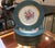 A set of 12 elegant floral service plates made by Theodore Haviland New York. The Dresden floral center with gold band...